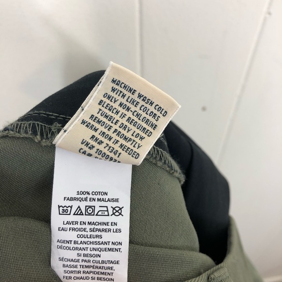 L.L. Bean Green Classic Fit Straight Leg Twill Pants Sz 6 - Picture 13 of 13